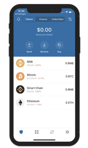 Trustwallet: Další příklad Hot Wallet