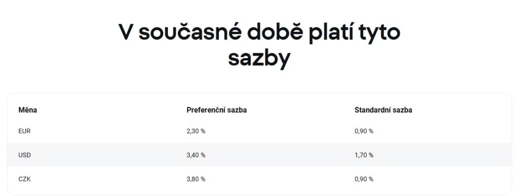 XTB urokova sazba 2026