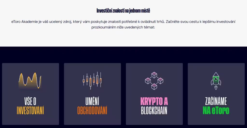 eToro akademie pro investory