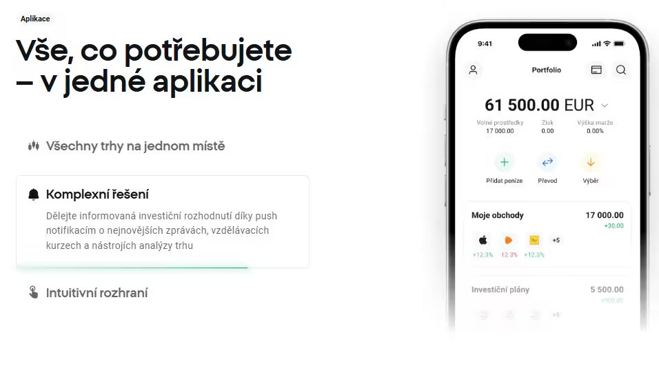 XTB mobilní platforma