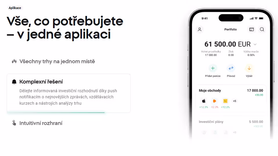 XTB mobilní platforma