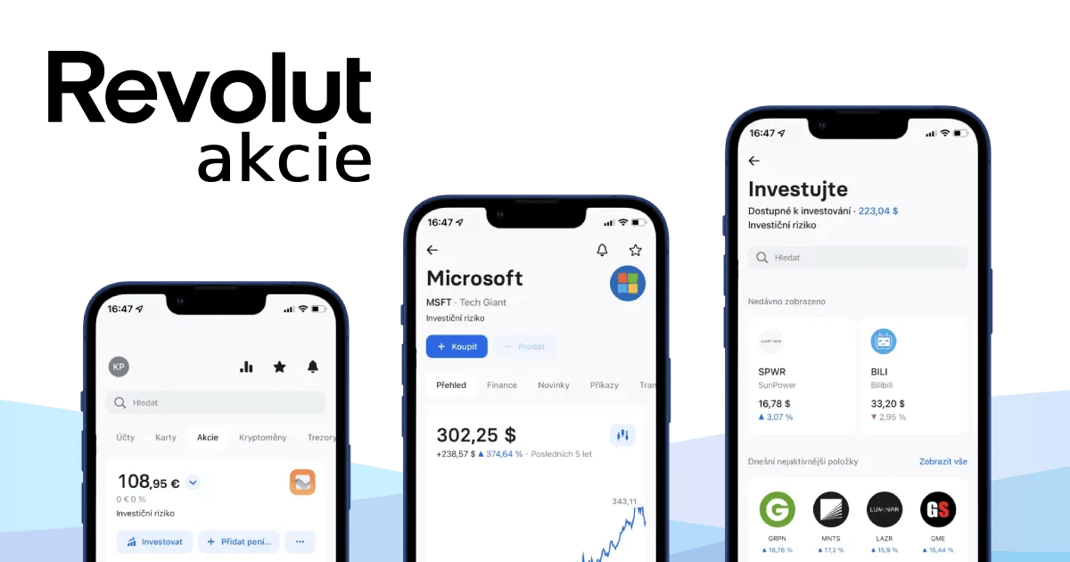 Revolut: broker bez poplatků