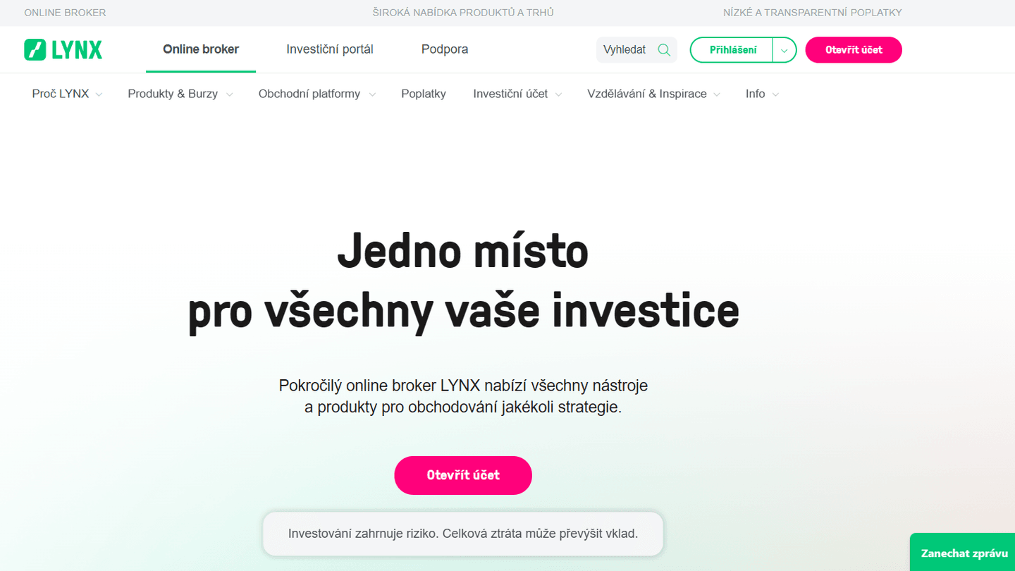 Je Lynx Broker tím nejlepším brokerem v Česku?