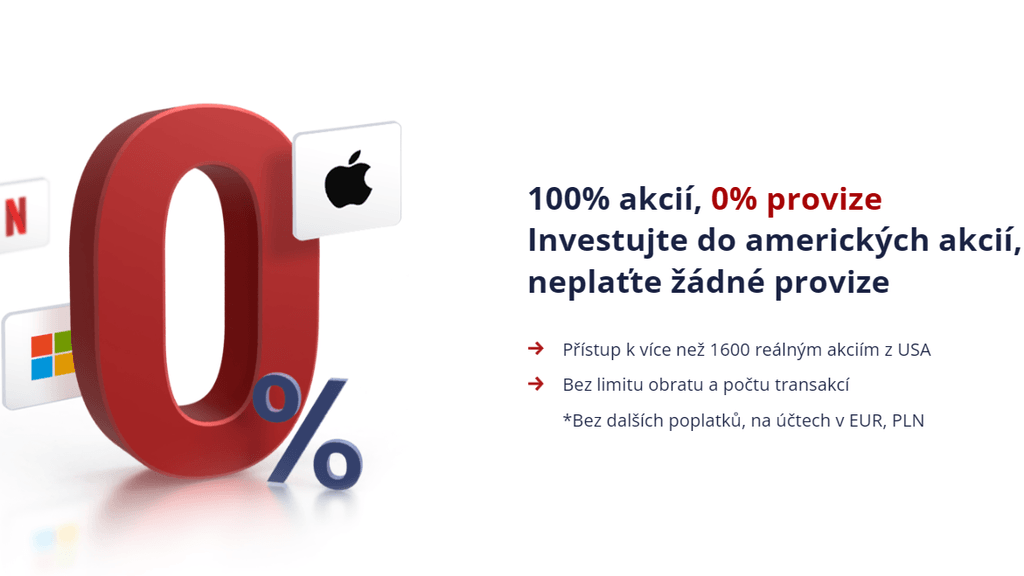 Nulové poplatky za akcie u Oanda Brokera