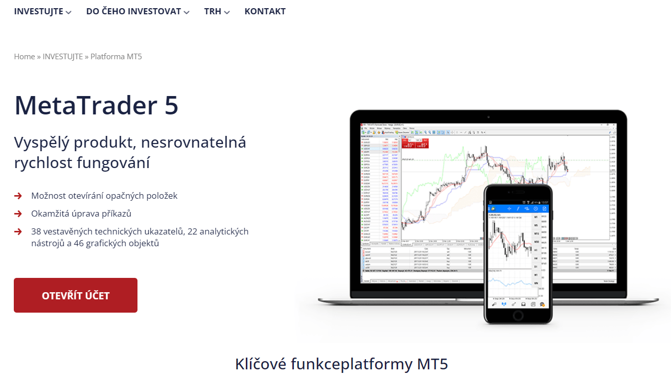 Platforma Metatrader 5 u brokera Oanda