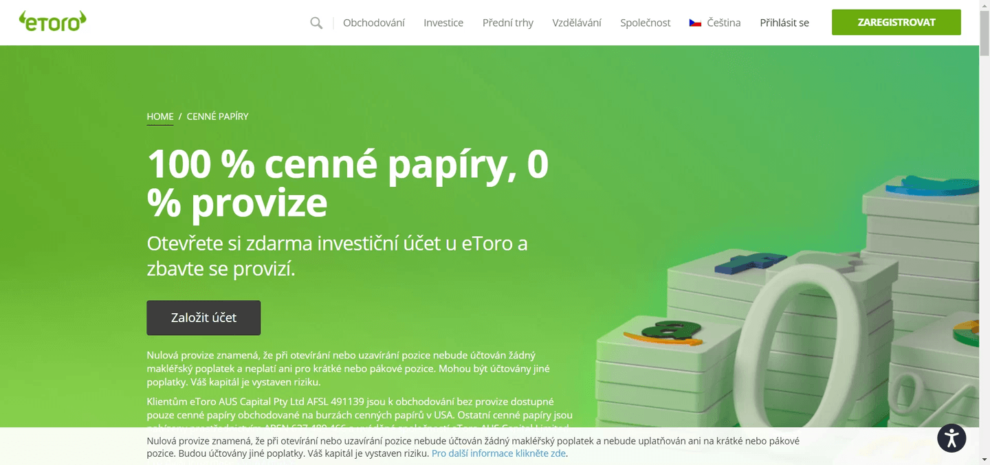 eToro: Broker bez poplatků