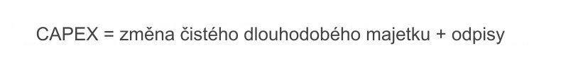 Capex jednoduchý vzorec