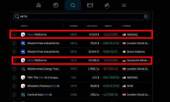 Jak nakoupit akcie META na Trading212
