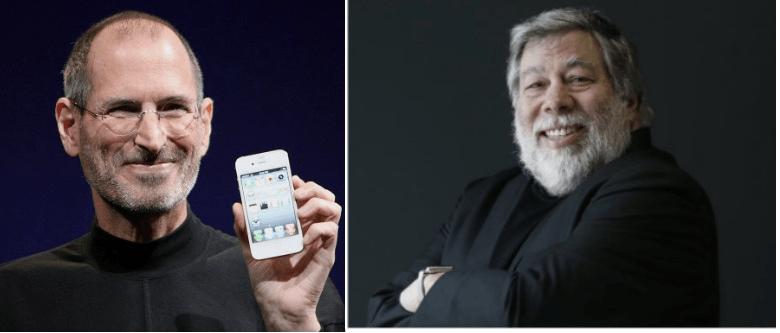 Steve Jobs a Steve Wozniak, zakladatelé Apple