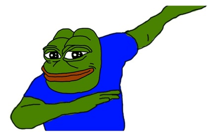 Obrázek memu „Pepe“, Zdroj: BBC