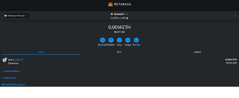 Hot Wallet Metamask - rozšíření Google Chrome