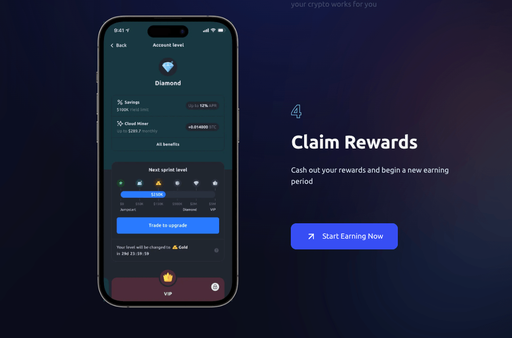 YouHodler - vybrat odměny