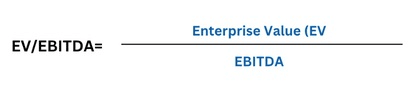 Vzorec poměru EV/EBITDA