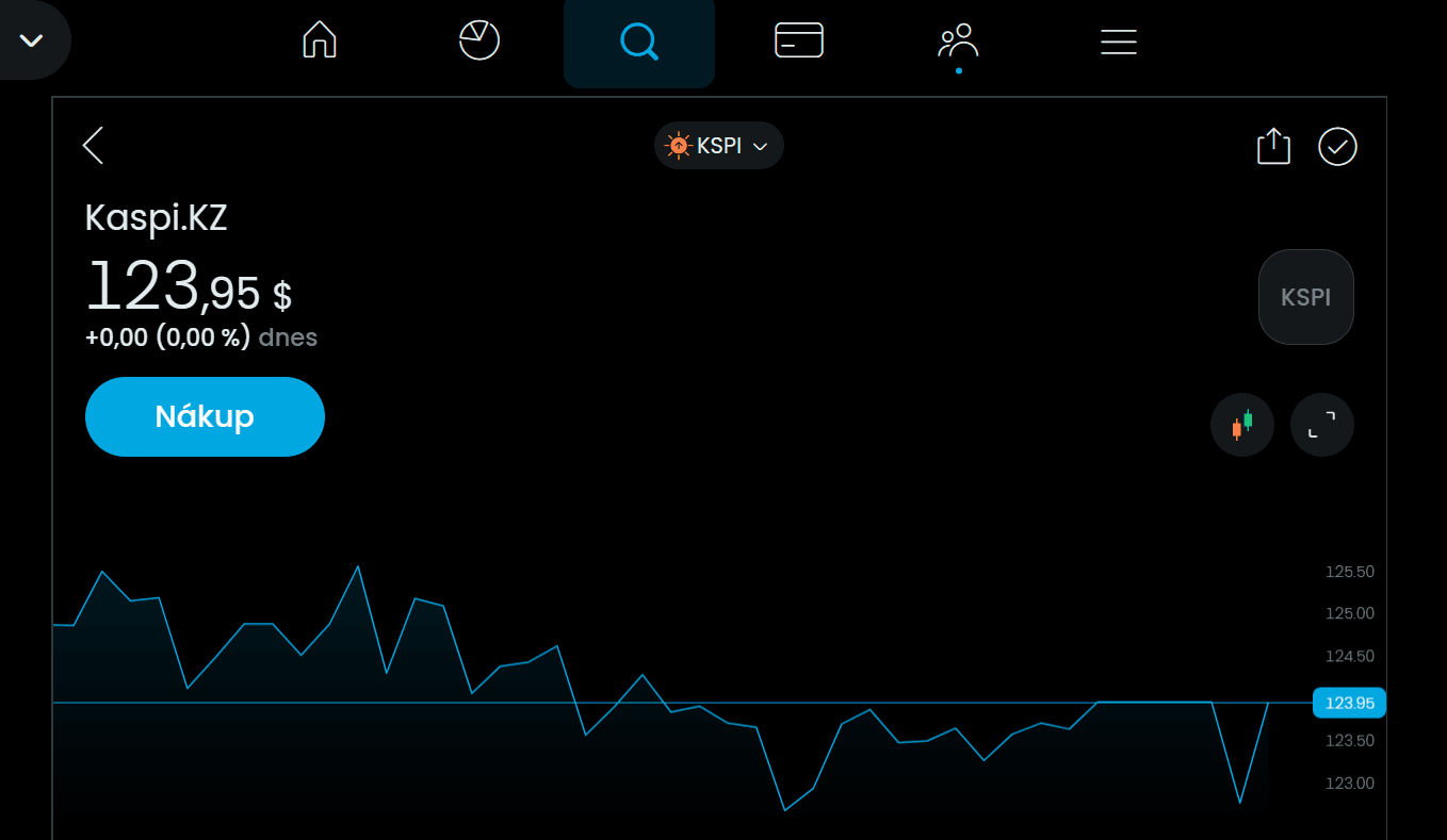 Jak nakoupit akcie Kaspi.KZ u Trading 212