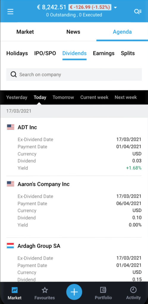 Obchodní platforma DEGIRO