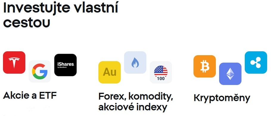 Komodity, krypto i akcie na XTB