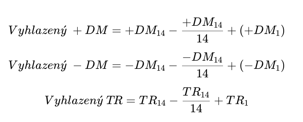 adx indikátor výpočet