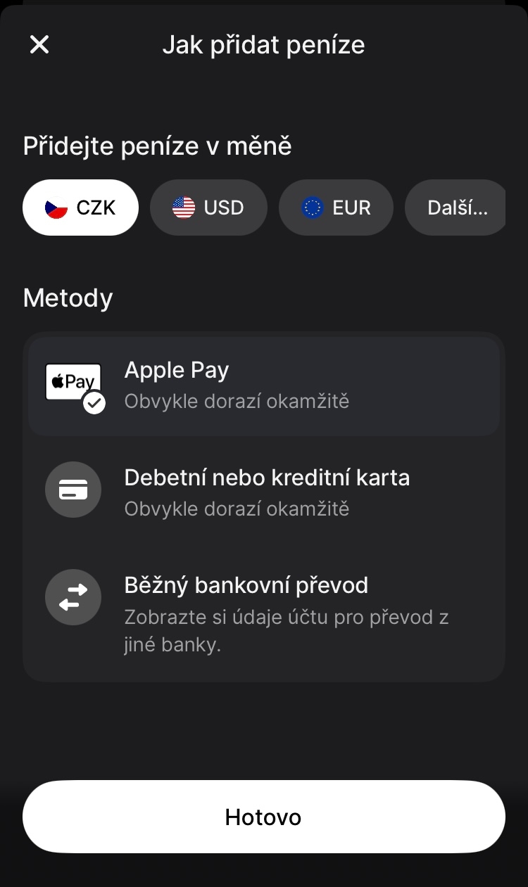 Jak vložit peníze na Revolut