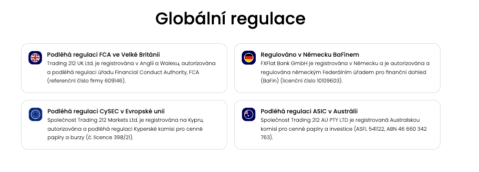Trading212 regulace