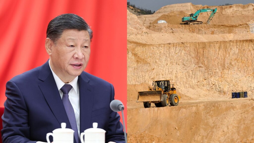 Čína vzácné kovy